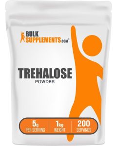 BulkSupplements.com Trehalose Powder - Natural Sweetener, Trehalose Sugar Substitute - Vegan & Gluten Free, 5g per Serving, 1kg (2.2 lbs) (Pack of 1)