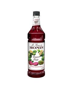 Monin Desert Pear Syrup Bold Flavor of Prickly Pear Cactus Natural Flavors Great for Iced Teas Lemonades Cocktails Mocktails and Sodas NonGMO GlutenFree 1 Liter