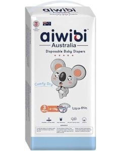 Comfy Dry Disposable Baby Diapers Size 3 Medium, 48 Count, 6–11kg, Soft Absorbent & Leak Protection
