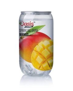 Oasis Sparkling Drink, Mango, 350ml, Pack of 24