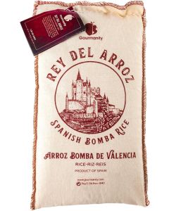Gourmanity Rey del Arroz 2.2 lb Authentic Spanish Bomba Rice for Paella