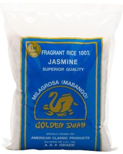 GOLDEN SWAN Fragrant Hom Mali Jasmine Rice - AAA - Milagrosa (Mabango), 2 Kg