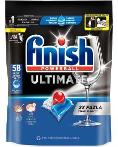 Finish Powerball All in 1 Quantum Ultimate Dishwasher Tablets 58's Regular