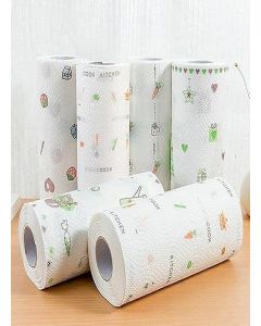 KitchVintalook Kitchen Towel Tissue Roll Tissue Paper Reusable and Washable Tissue Roll Non-stick Oil Absorbing Paper Roll Kitchen Paper Towel Wipe (Pack of 1)