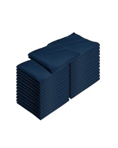 Arkwright Restaurant Cloth Napkins Pack of 25 Spun Polyester Dinner Napkin with Hemmed Edges Ideal for Dinner Wedding Party Banquet Kitchen 20 x 20 in Navy