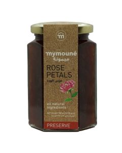 MYMOUNE Damask Rose Petal Jam 350g / Natural, No Artificial Additives / Traditional Lebanese Rose Preserve