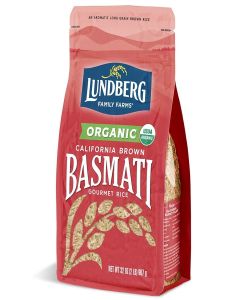 Lundberg Organic Basmati, Long-Grain Brown Rice – Non-Sticky, Fluffy & Aromatic, 32 Oz