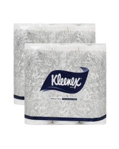 Kleenex® 2 ply Toilet Paper Tissue Roll, 12 Rolls, 160 Pulls/Roll (Total 1,920 Sheets) (60049)