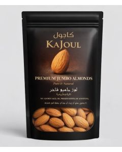 Kajoul Premium 18/20 Jumbo Almonds – Extra Large Whole Nuts-Pure & Natural