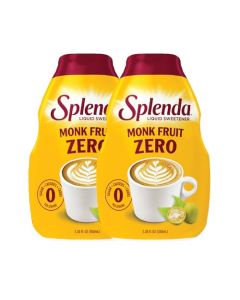 SPLENDA Monk Fruit Liquid Zero Calorie Sweetener Drops 338 Fl Oz Bottle Pack of 2