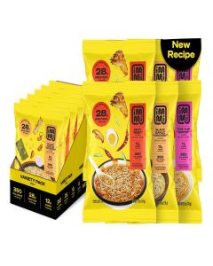 immi Variety Pack Ramen – Spicy “Beef,” Black Garlic “Chicken” & Tom Yum “Shrimp” – Vegan, High Protein Ramen Noodles – Low Carb, Zero Sugar – Healthy Keto-Friendly Ramen Bowls, 6-Pack