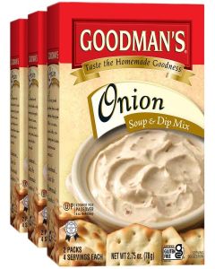 Goodman's Onion Soup & Dip Mix KFP 2.75 Oz. Pack Of 3.