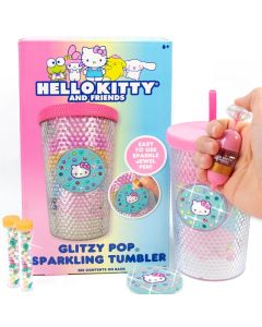 Horizon Group USA Hello Kitty And Friends Glitzy Pop Sparkling Tumbler