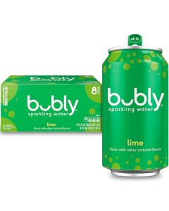 bubly Sparkling Water Lime Zero Sugar Zero Calories Seltzer Water 12 Fl Oz Cans Pack of 8