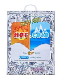 Blink Basket Hot and Cold Bag for Food Storage, Reusable Thermal Bag,Aluminium Foil Bag (3 Layer Protection, Size - 50 x 52 cm) (Pack of 1)