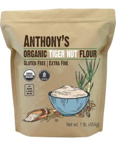 Anthony's Organic Tiger Nut Flour - 1 lb, Gluten Free, Non-GMO, Paleo Friendly