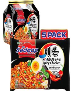 Mi Sedaap Korean Spicy Chicken 3.06 oz (Pack of 5)