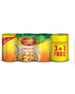 California Garden Chick Peas, 4 x 400 gm - Ready to Eat