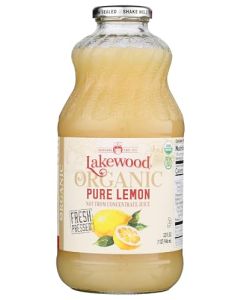 Lakewood Juice Pure Lemon Organic 32 Oz