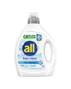 Liquid Laundry Detergent, Free Clear for Sensitive Skin, Unscented and Hypoallergenic, 2X Concentrated, 110 Loads