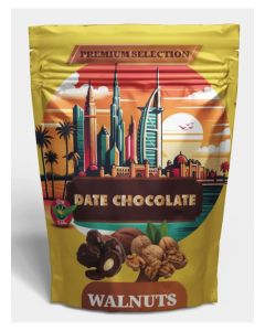 Day Veta Premium Date Chocolate with Walnuts – Chocolate Covered Dates with Walnut Filling – Premium Selection Sweet Snack