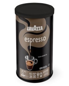 Lavazza Caffe Espresso Ground Coffee Blend, Medium Roast, 8 oz