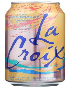 La Croix Pamplemousse Grapefruit Sparkling Water 355ml – Naturally Essenced Citrus Carbonated Water, Zero Sugar, Zero Calorie, No Sodium