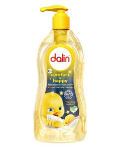 Dalin Comfort & Happy Baby Shampoo & Body Wash 700ml / 2-in-1 Baby Hair & Body Wash with Vanilla Extract / Tear-Free, pH Balanced & Hypoallergenic / Suitable from Birth