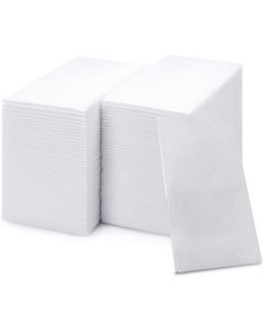 200 Paper Towels ClothLike Hand Tissue Paper Napkins Disposable Hand Towels for Bathroom Guests Disposable Face Towel for Guest Washcloths or Dinner Napkin Made in USA White