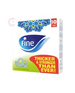 FINE FLUFFY 200 SHEETS X 2 PLY PACK OF 10 GERM PROTECTION SOFT FACIAL TISSUE