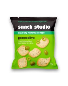Snack Studio Hummus Chips Green Olive 80g
