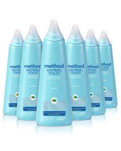 Method Antibacterial Toilet Bowl Cleaner Spearmint Kills 999 of Household Germs 24 Fl Oz Pack of 6
