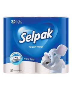 Selpak 3 Ply Toilet Paper 32 Rolls 140 Sheets