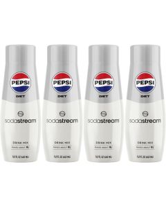 SodaStream Diet Pepsi Beverage Mix - 14.9 Fl Oz, Pack of 4 - Turns Sparkling Water into Zero Calorie Diet Pepsi