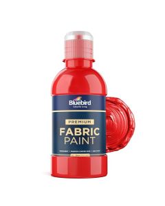 BLUEBIRD Fabric Paint Vermilion Red 85 Fl Oz Permanent Fabric Paints for Clothes and Furniture Upholstery