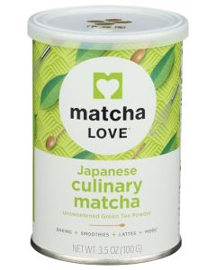 Matcha Love Culinary Matcha 35 Ounce Finely Milled Green Tea Leaves Japanese Style Matcha Powder