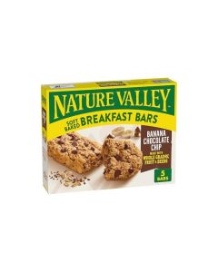 Nature Valley Soft Baked Breakfast Bars Banana Chocolate Chip Morning Snacks 5 Bars 885 oz