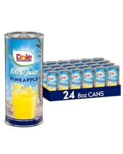 Dole 100 Pineapple Juice No Added Sugar Excellent Source of Vitamin C 100 Fruit Juice Packaging May Vary 80 Fl Oz Pack of 24