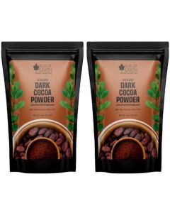 Bliss of Earth Dark Cocoa Powder 1KG(Pack of 2) / Alkalized Unsweetened Cocoa Powder / Pure Baking Cocoa for Cakes, Brownies & Hot Chocolate / Vegan & Keto Friendly