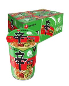 Nongshim Shin Ramyun Vegan, 2.64 Ounce, Pack of 6