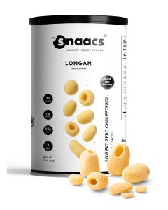 SNAACS Freeze-Dried Longan / No Added Sugar / Delicately Sweet & Crunchy Fruit Snack (3 oz / 85 g)