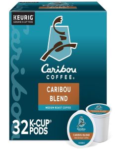 Caribou Coffee Caribou Blend, Keurig K-Cup Pod, Medium Roast, 32 Ct