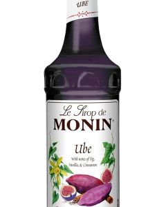 Monin Ube Blend Syrup - Premium Gourmet Syrup with Fig, Vanilla & Cinnamon Notes - 750 mL