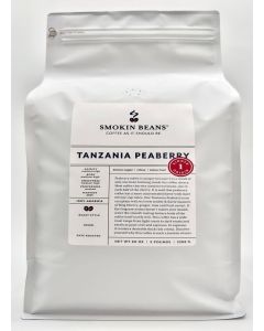 Smokin Beans 5-Pound Africa Tanzania Peaberry Coffee, Washed Processing, Medium Roast, Premium Whole Bean Specialty Coffee