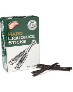 Barratt Hard Liquorice Sticks - Original Flavor, 75 Count Box