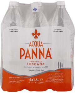 Acqua Panna Toscana Natural Mineral Water 1.5L x 6