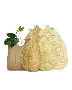 Natural Loofah Dish Sponge Pack 10 Vegetable Scrubber for Kitchen 100 Biodegradable Compostable Dishwashing Scouring Pad Zero Waste Plastic Free Eco Friendly Sustainable