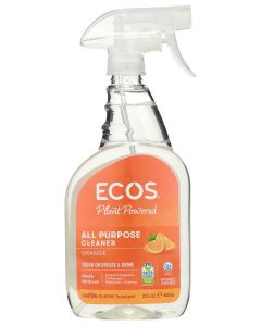 , Earth Friendly Products Plus All Purpose Household Cleaner, orange, 22 Ounce