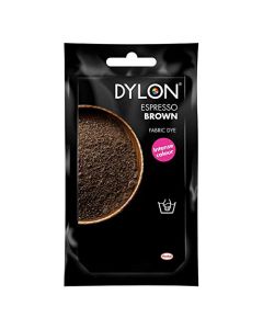 Dylon Hand Dye Fabric Dye Sachet for Clothes Soft Furnishings and Projects 50 g Espresso Brown Pack of 1