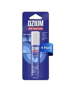 Ozium 08 oz Air Sanitizer Odor Eliminator for Homes Cars Offices and More Original Scent Pack of 4